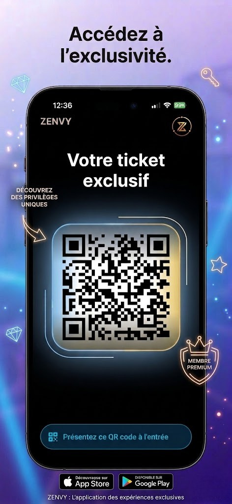 Ticket QR exclusif